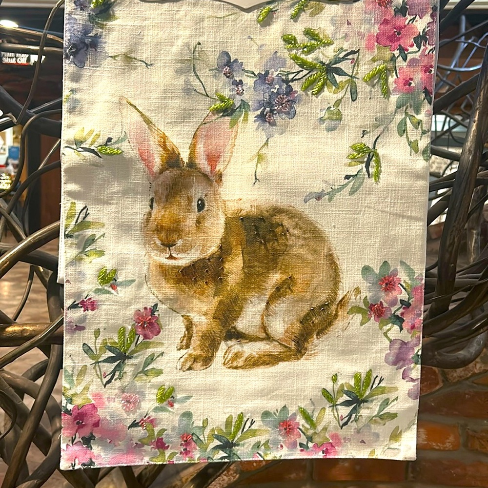 NWT Lavish Home Easter Table Runner with Crystal Accents